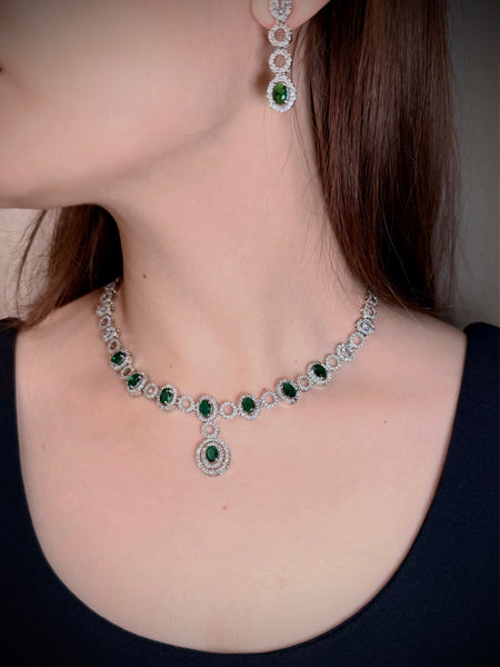 Crystal Whisper AD Necklace Set - AD-01B