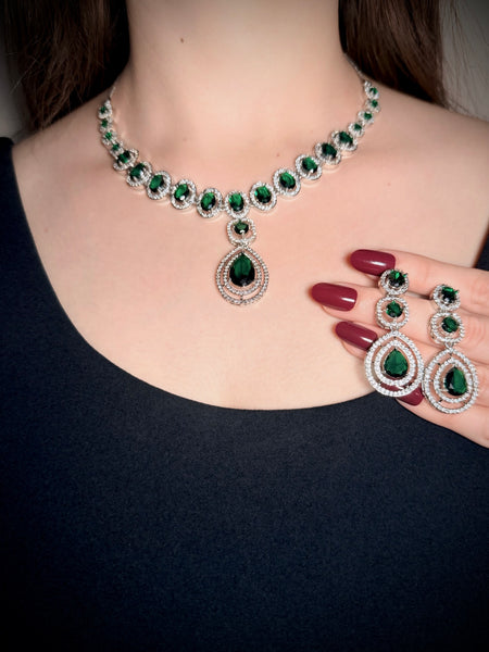 Royal Cascade AD Necklace Set
