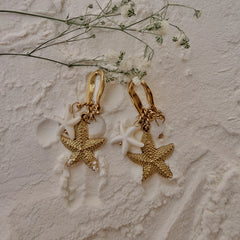 Star Fish Drop Earrings