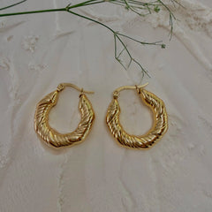 Croissant Twist Hoops