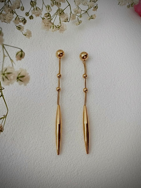 Golden Fall Line Earrings