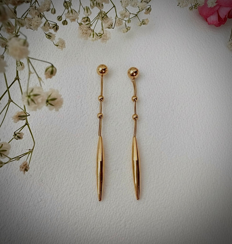 Golden Fall Line Earrings