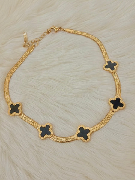 Clover & Cobra Anklet