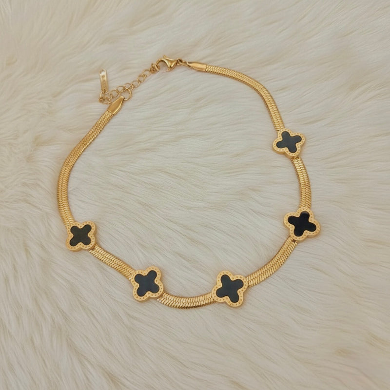 Clover & Cobra Anklet