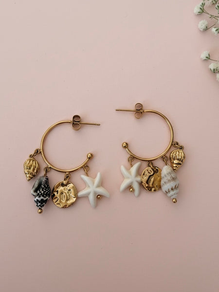 Beach Bloom Drop Earrings