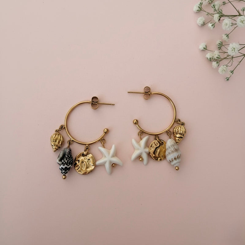 Beach Bloom Drop Earrings