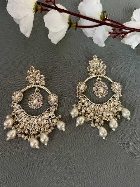 Saaj Chandrika Chandbali Earrings