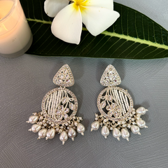 Royal Jaali Chandbali Earrings