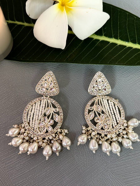 Royal Jaali Chandbali Earrings