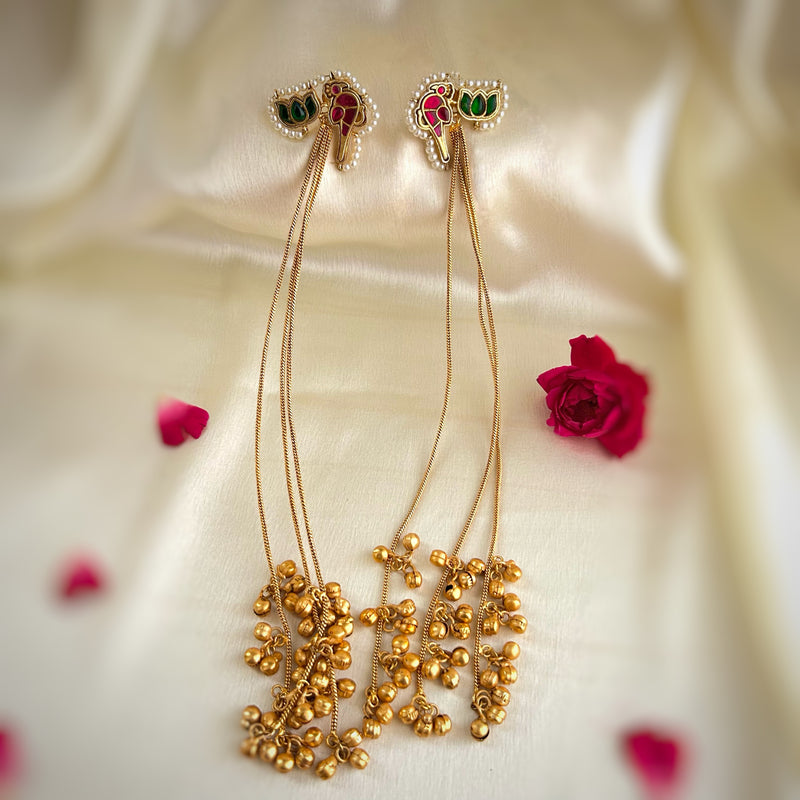 Mayurani Ghungroo Studded Kashmiri Earrings