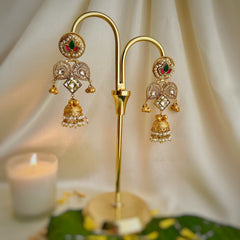Chandra Kundan Kashmiri Earrings