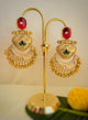 Heritage Chandbali Kashmiri Chalcedony Earrings - 1