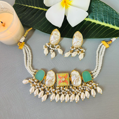 Moonmist Mother of Pearl Necklace Set