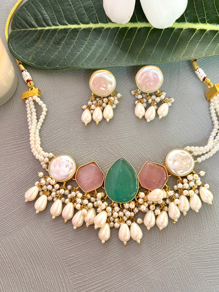 Pearlverse Mother of Pearl Necklace Set - MOP-02A